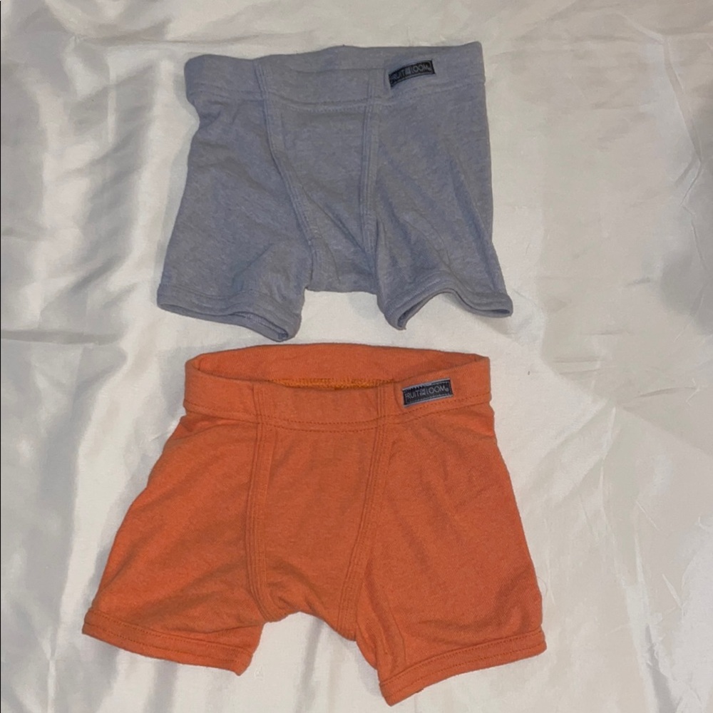 Fruit of the Loom Kids Boxer Briefs - Gray and Orange